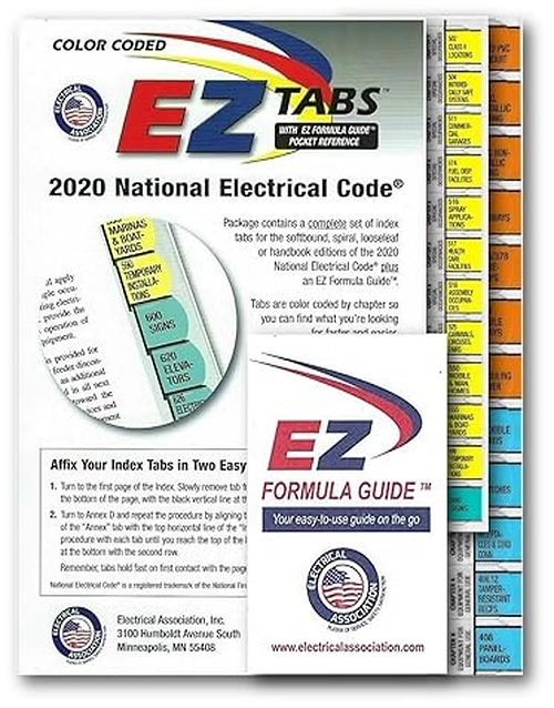 EZ Tabs for The NEC 2020 Edition (Color Coded)