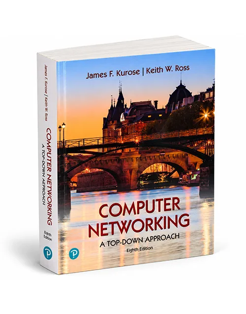 Computer Networking 8th Edition Kurose Ross book cover